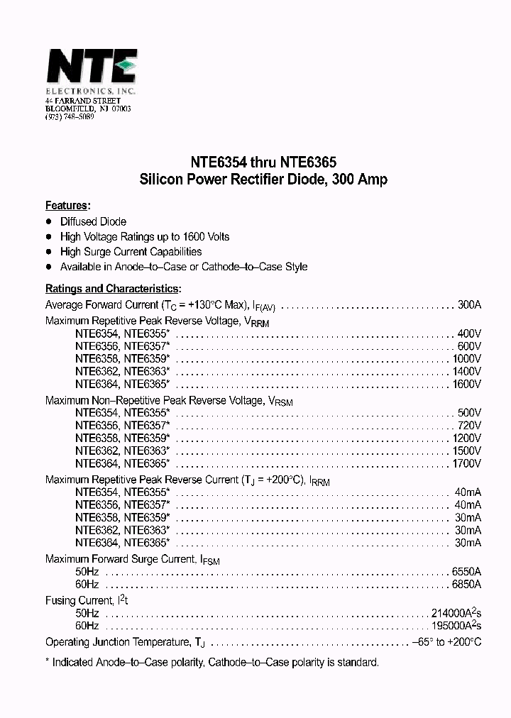 NTE6359_7488133.PDF Datasheet