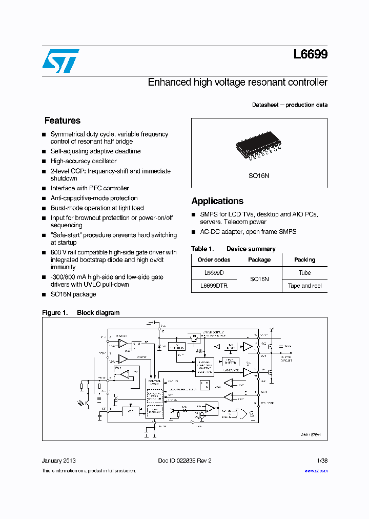 L6699DTR_7580249.PDF Datasheet