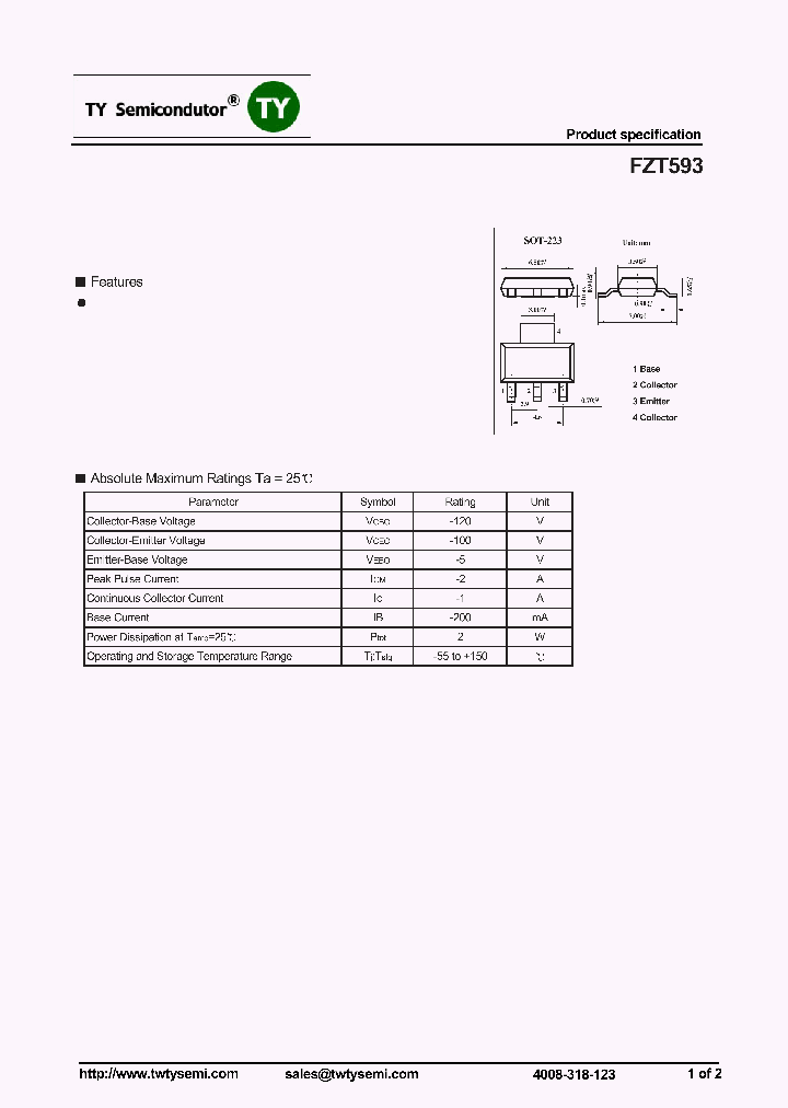 FZT593_7611117.PDF Datasheet