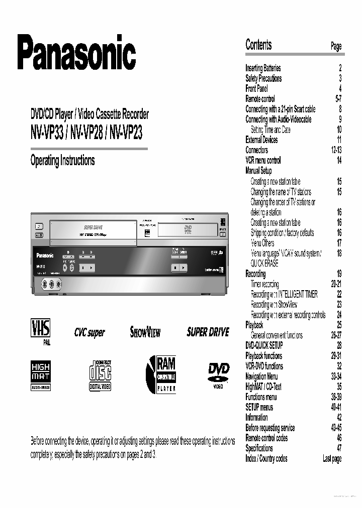 NV-VP23_7679628.PDF Datasheet