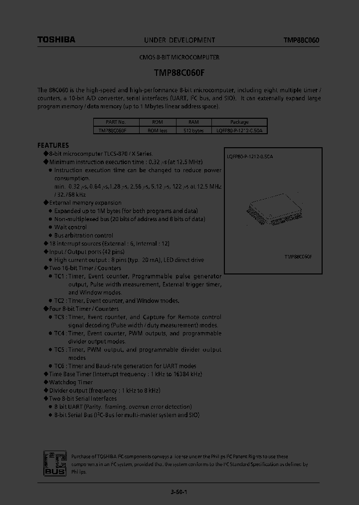 TMP88C060F_7709380.PDF Datasheet