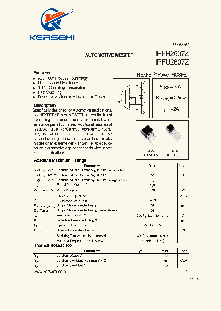 IRFU2607Z_7754736.PDF Datasheet