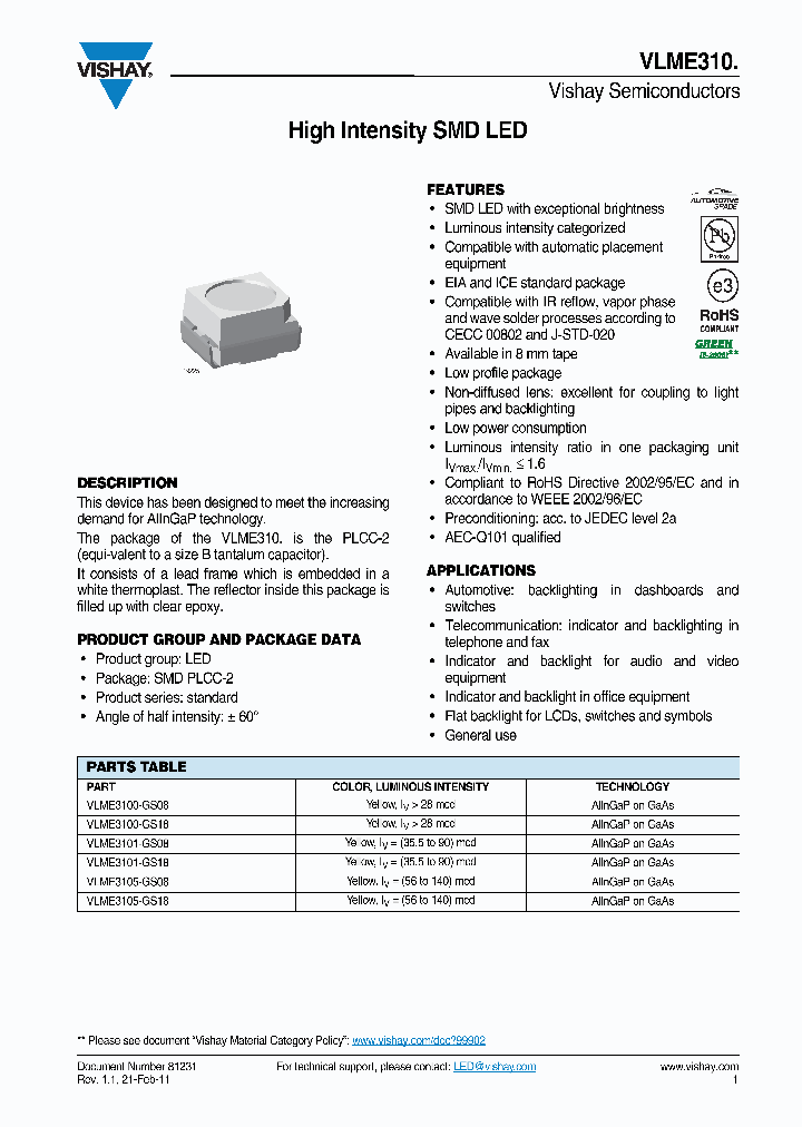 VLME3101-GS18_7768839.PDF Datasheet