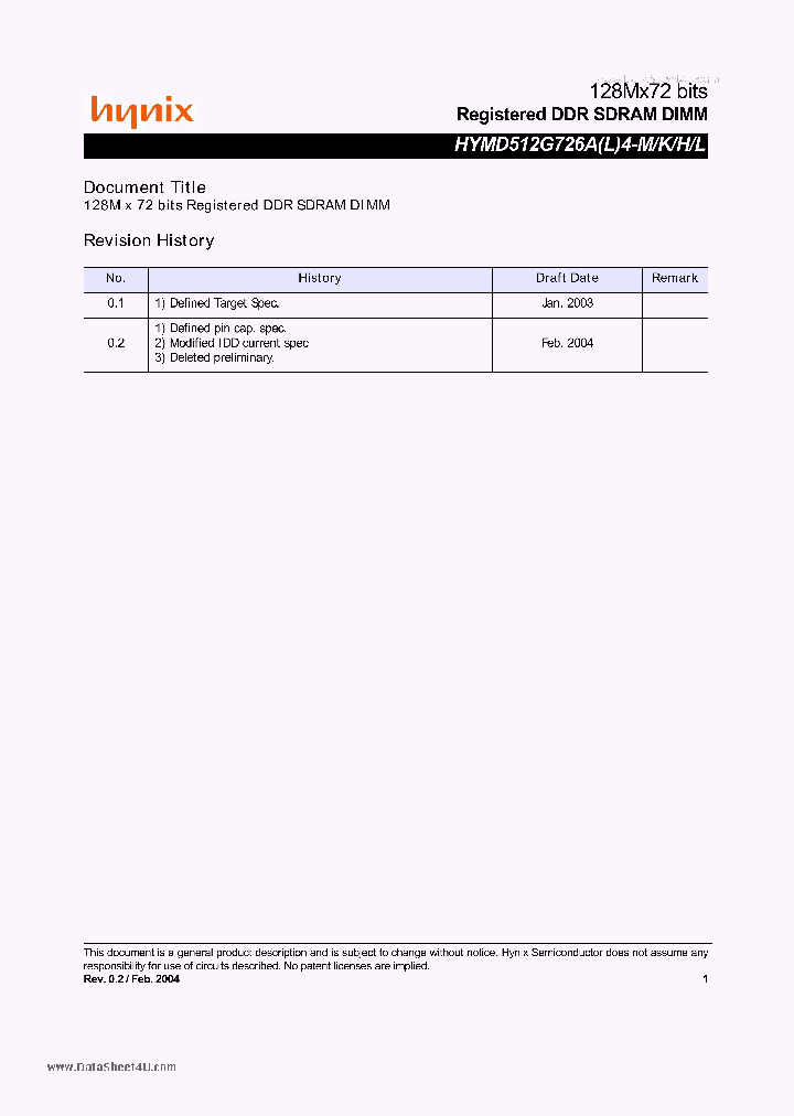 HYMD512G726AK4-H_7756248.PDF Datasheet