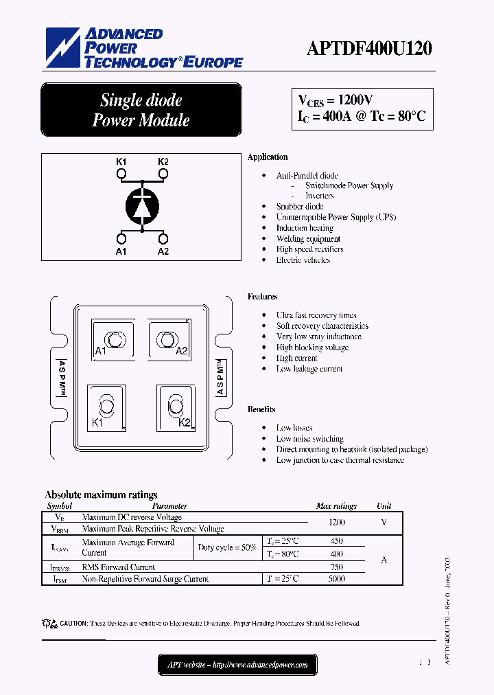 APTDF400U120_7849839.PDF Datasheet