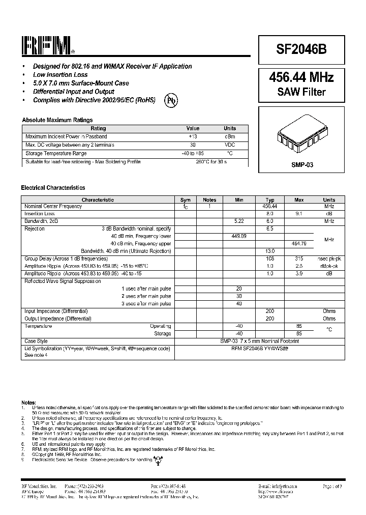 SF2046B_7854864.PDF Datasheet