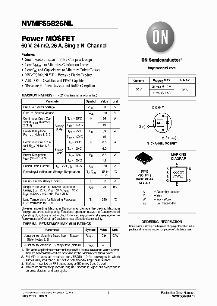 NVMFS5826NL_7907624.PDF Datasheet