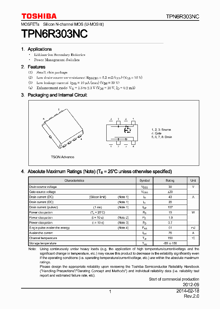 TPN6R303NC_7931933.PDF Datasheet