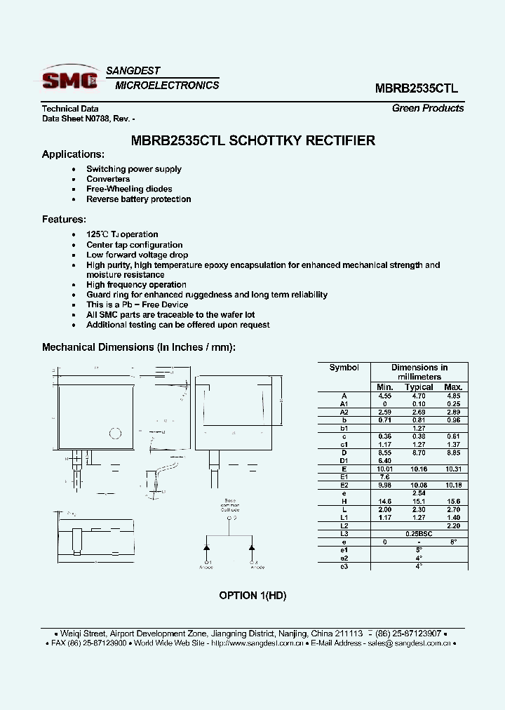 MBRB2535CTL_7999409.PDF Datasheet