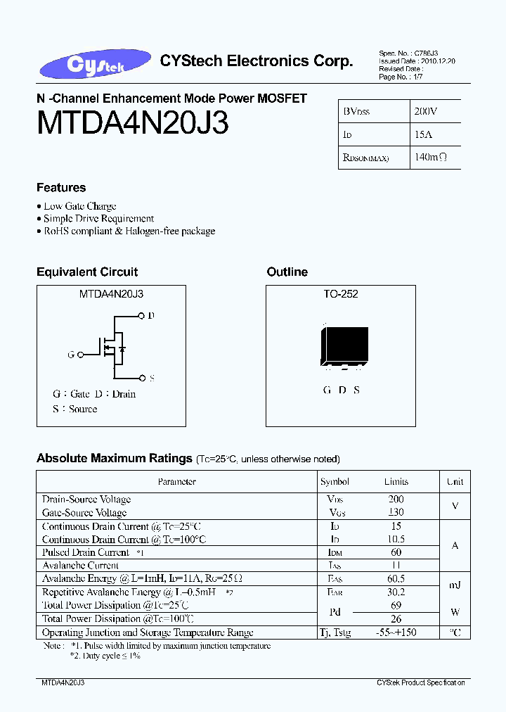MTDA4N20J3_8072363.PDF Datasheet