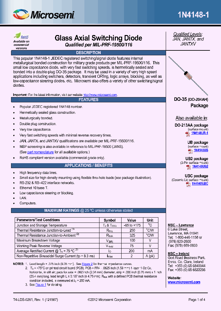 1N4148-1_8136706.PDF Datasheet