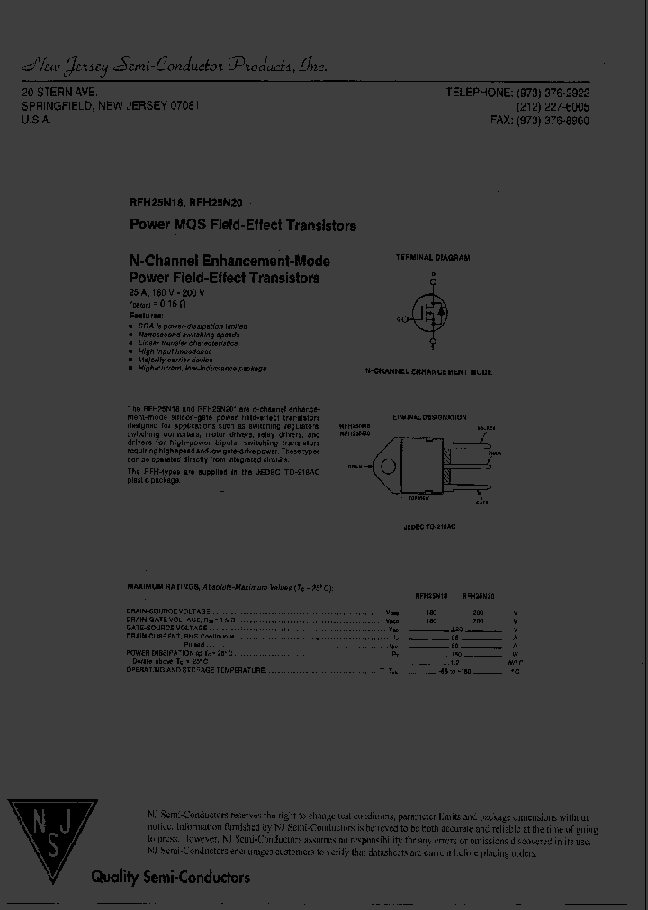 RFH25N20_8186252.PDF Datasheet