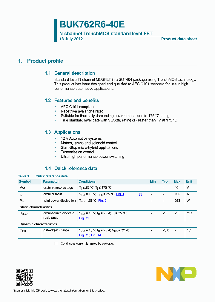 BUK762R6-40E_8191321.PDF Datasheet