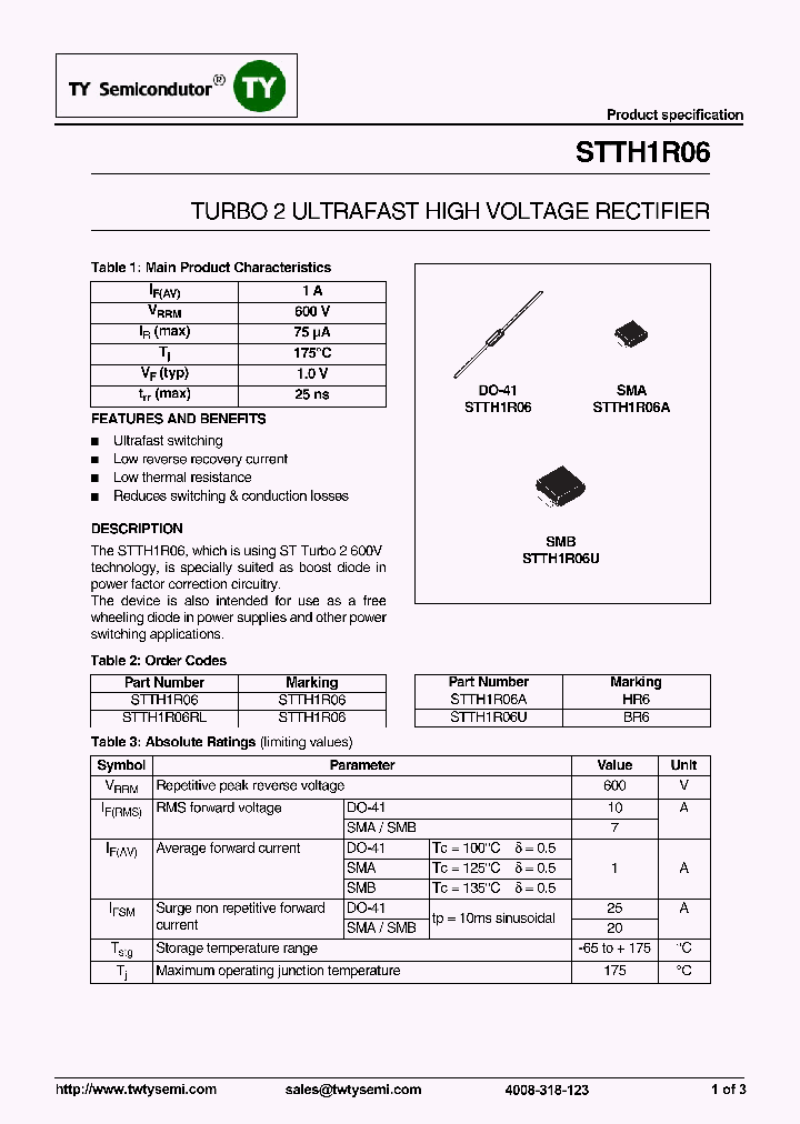 STTH1R06B_8223843.PDF Datasheet