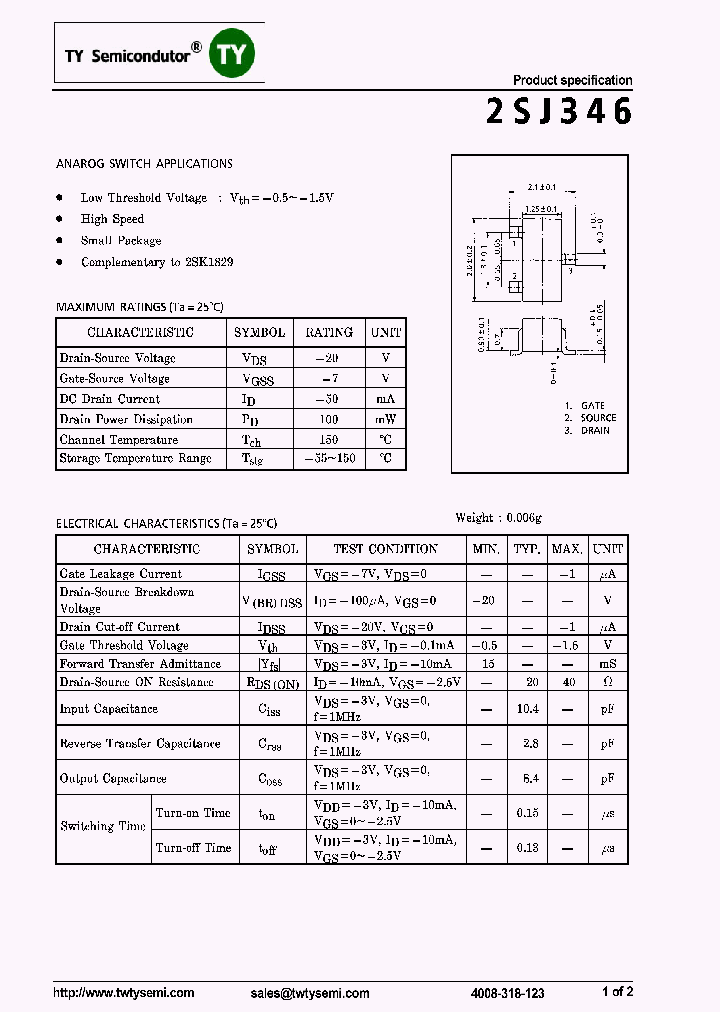 2SJ346_8223661.PDF Datasheet