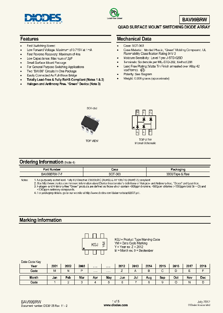 BAV99BRW-15_8228798.PDF Datasheet