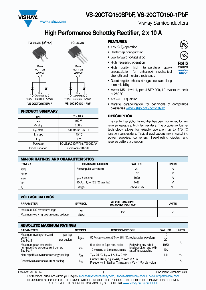 VS-20CTQ150-1PBF_8235969.PDF Datasheet