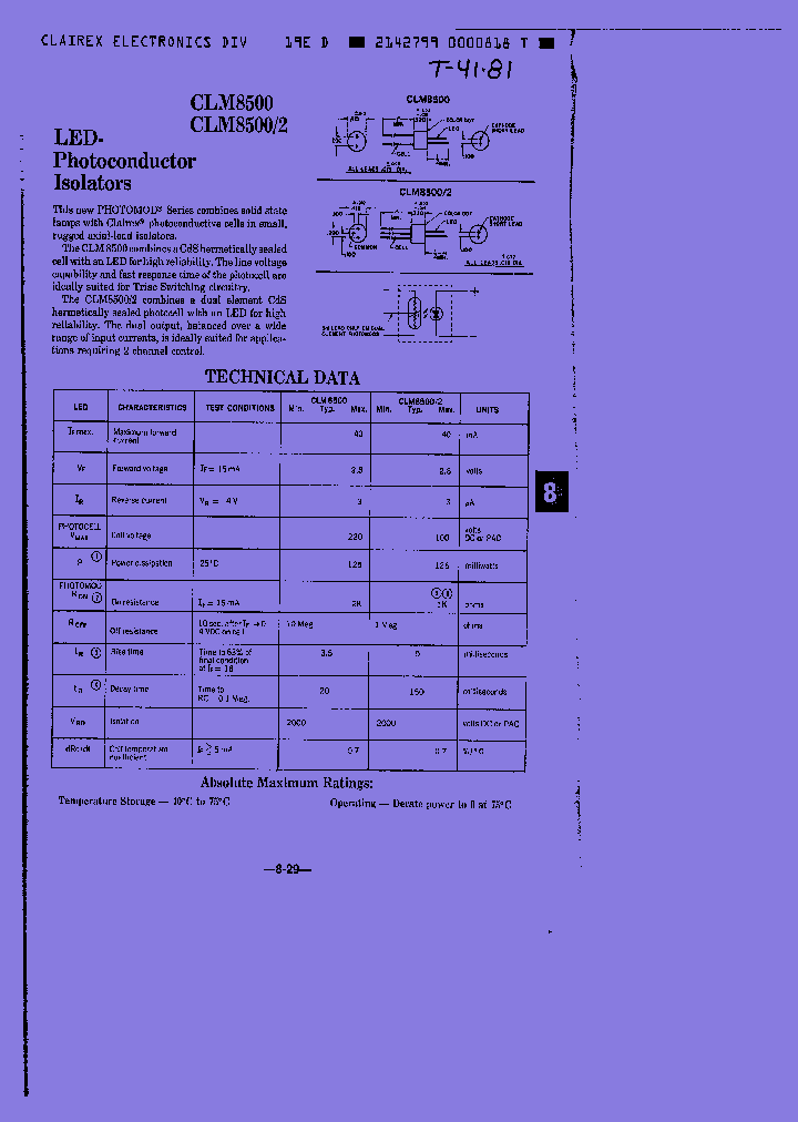 CLM8502_8238029.PDF Datasheet