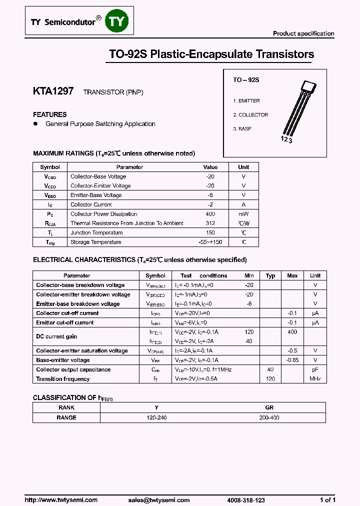 KTA1297_8241847.PDF Datasheet