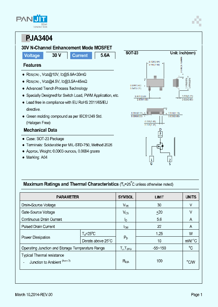 PJA3404_8243732.PDF Datasheet