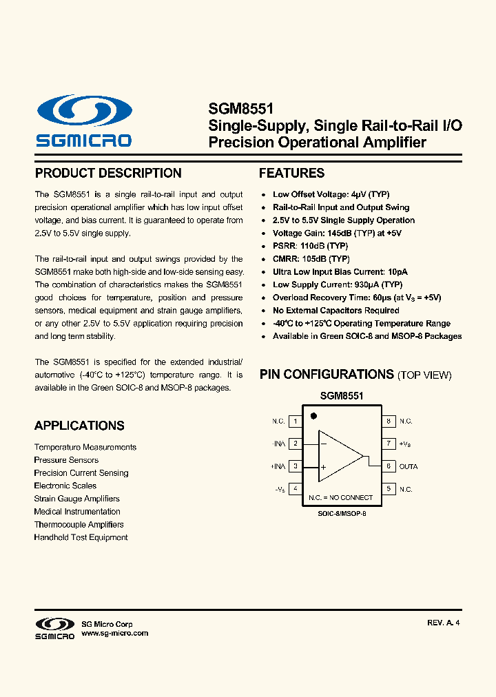 SGM8551_8247370.PDF Datasheet