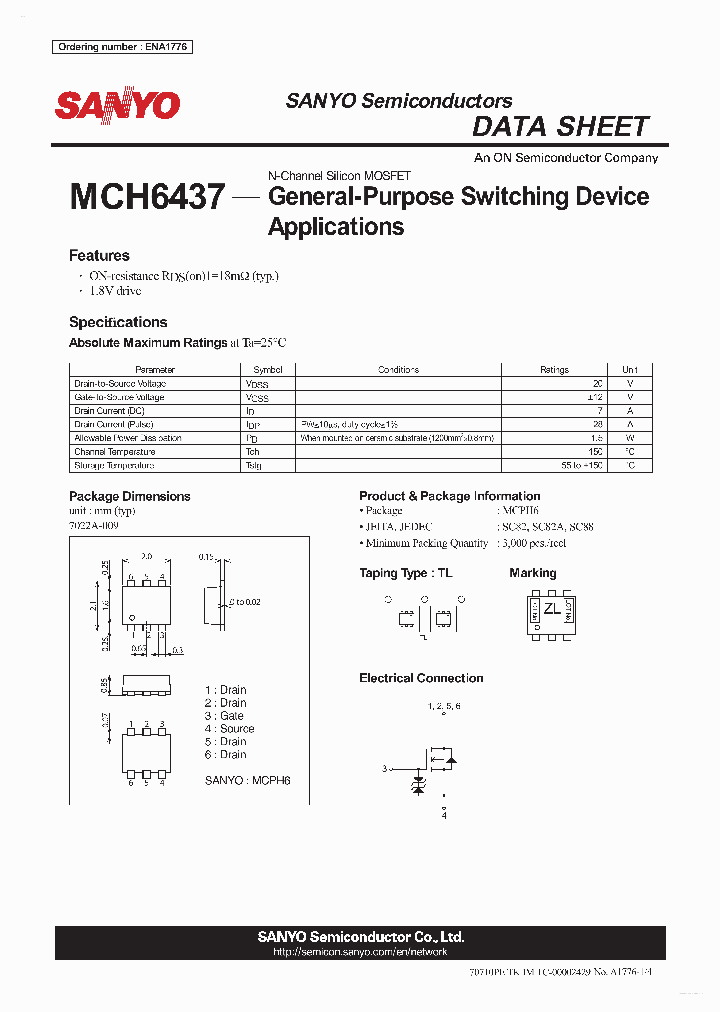 MCH6437_7855158.PDF Datasheet