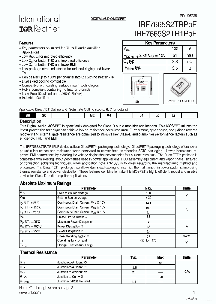 IRF7665S2TR1PBF_7873443.PDF Datasheet