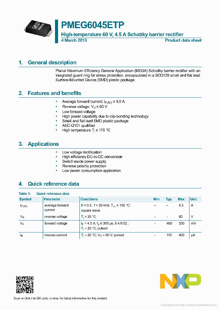 PMEG6045ETP_7884199.PDF Datasheet