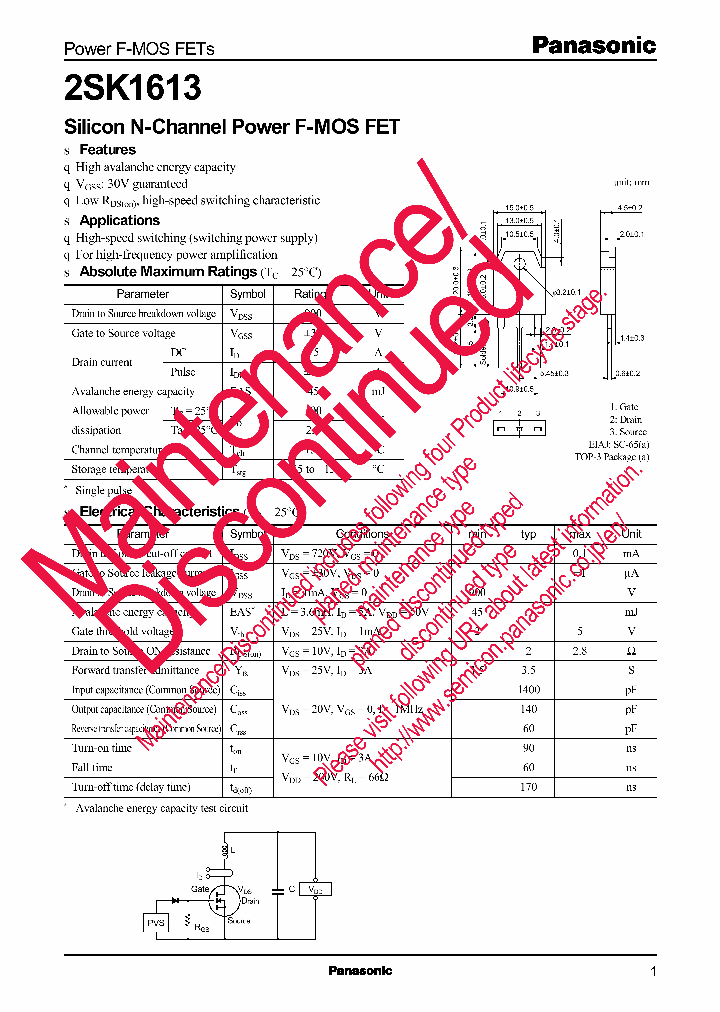 2SK1613_8298392.PDF Datasheet