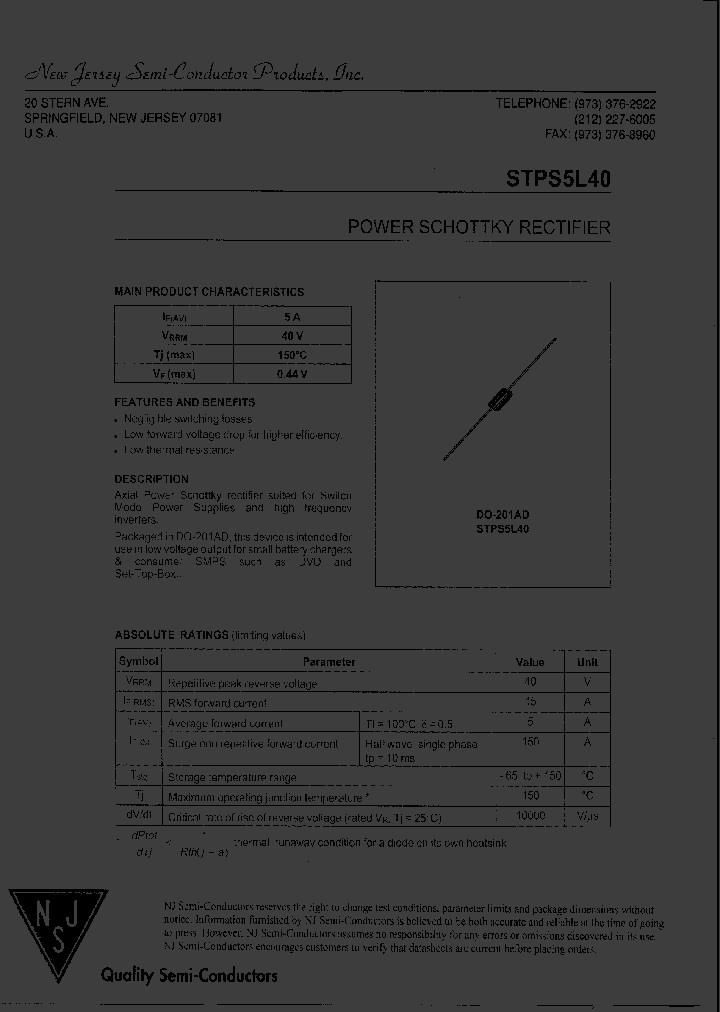 STPS5L40_8317180.PDF Datasheet