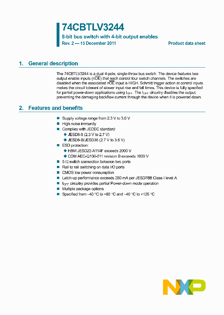 74CBTLV3244DS_8318017.PDF Datasheet