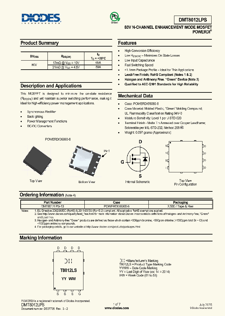 DMT8012LPS-13_8321356.PDF Datasheet