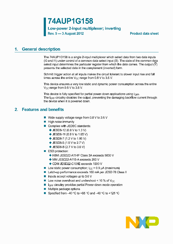 74AUP1G158GS_8325651.PDF Datasheet