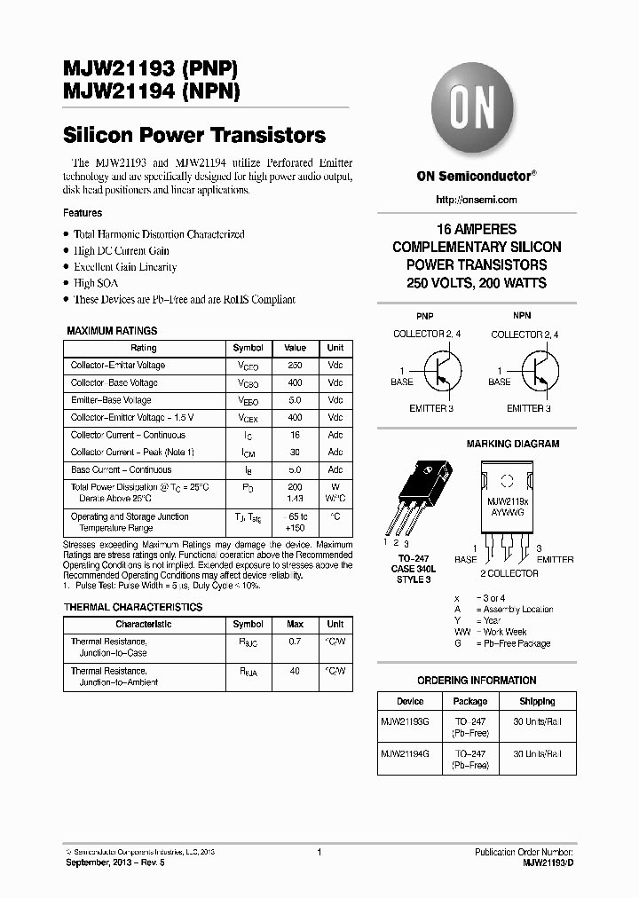 MJW21193-13_8329131.PDF Datasheet