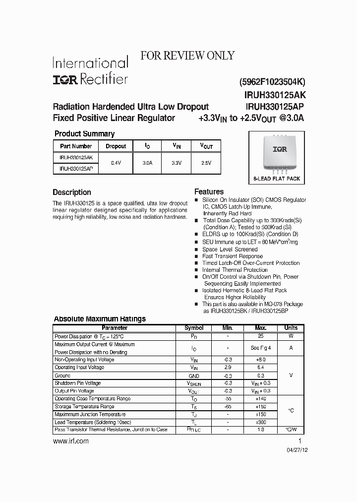 IRUH330125AK-12_8334481.PDF Datasheet