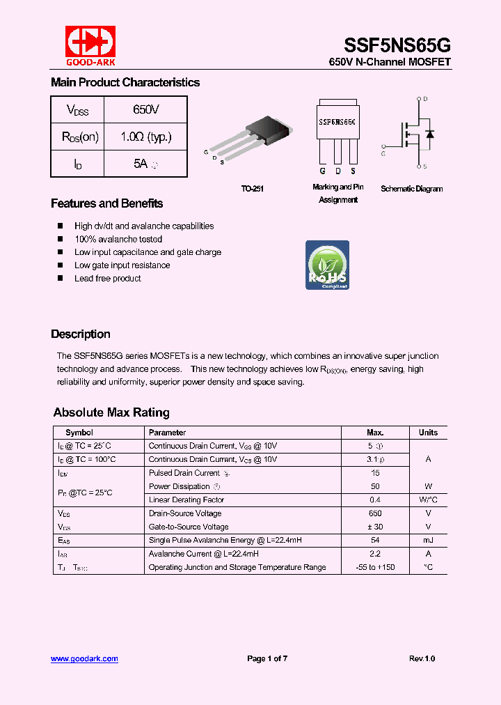 SSF5NS65G-15_8339133.PDF Datasheet