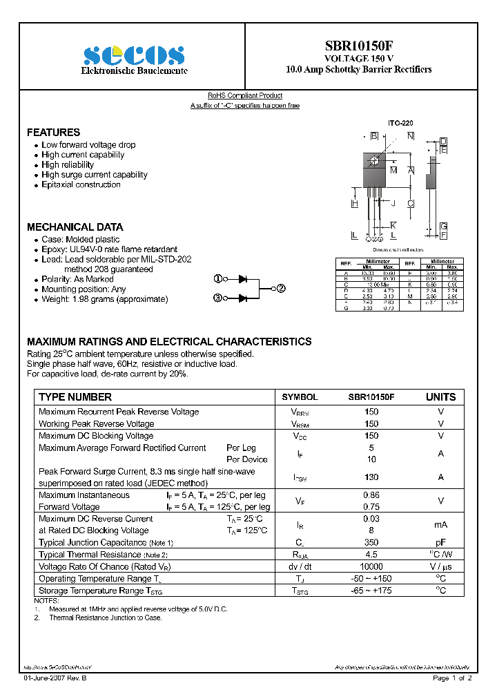 SBR10150F_8358041.PDF Datasheet