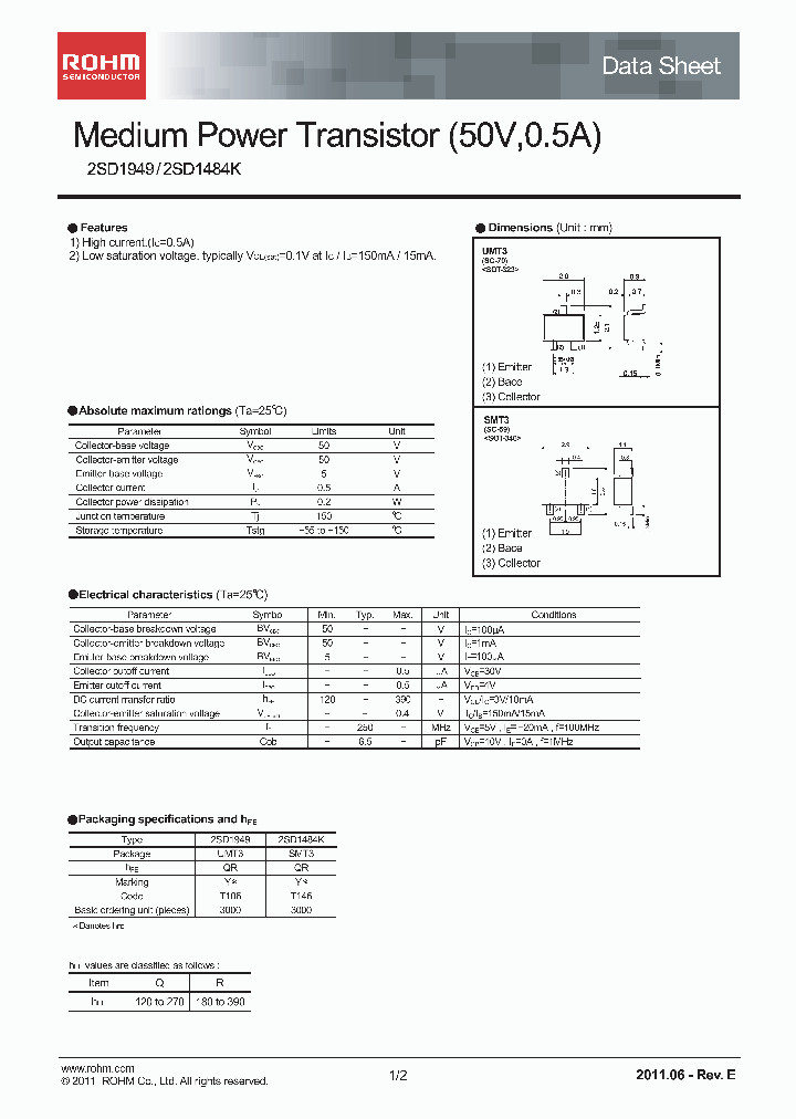 2SD1484KT146R_8395228.PDF Datasheet