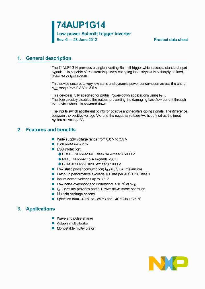 74AUP1G14GN_8463301.PDF Datasheet