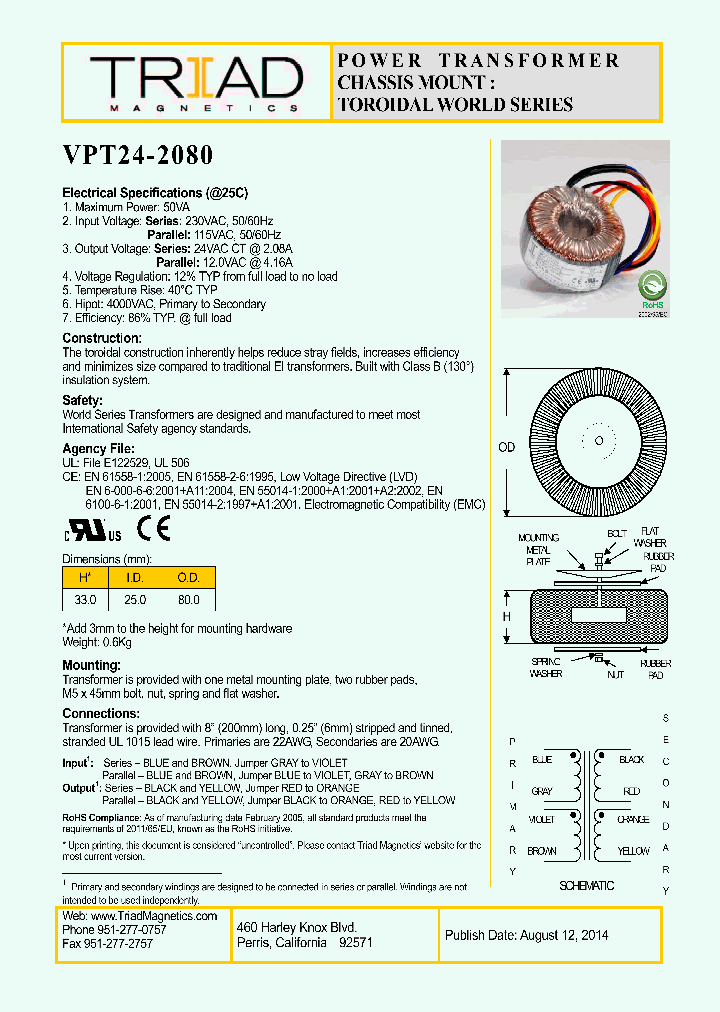 VPT24-2080_8469410.PDF Datasheet