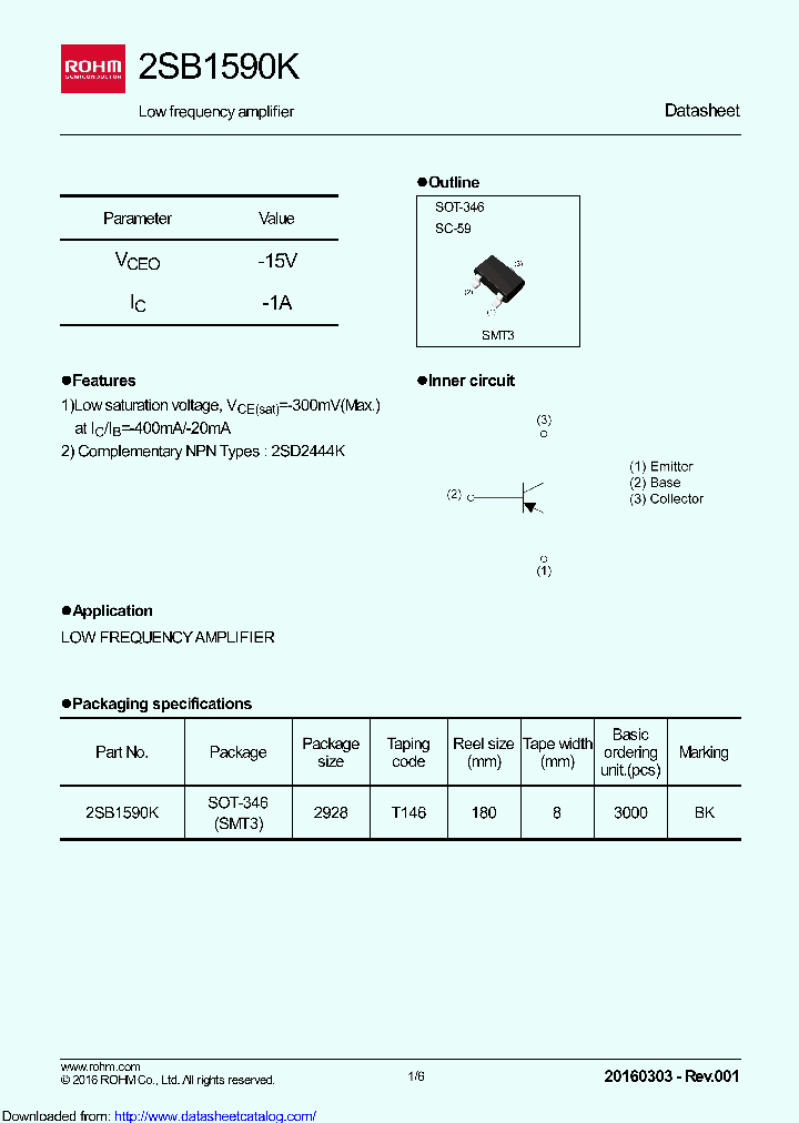 2SB1590KT146_8478831.PDF Datasheet