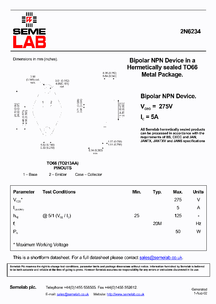 2N6234_8479567.PDF Datasheet