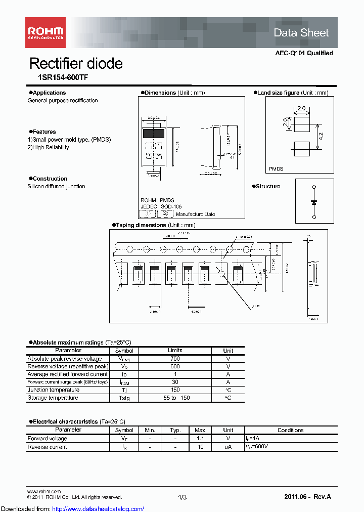 1SR154-600TFTE25_8495797.PDF Datasheet