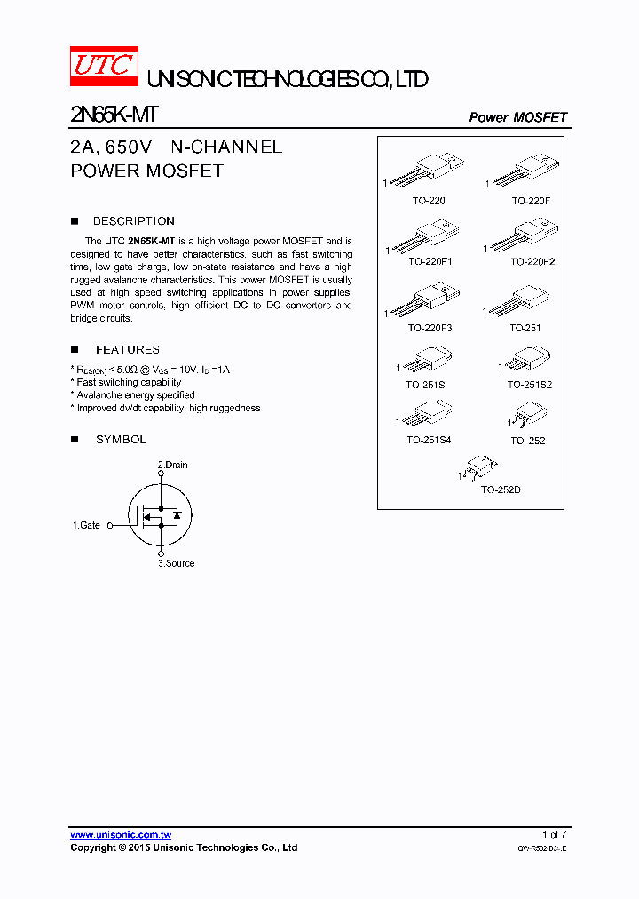 2N65KG-TMS4-T_8539479.PDF Datasheet