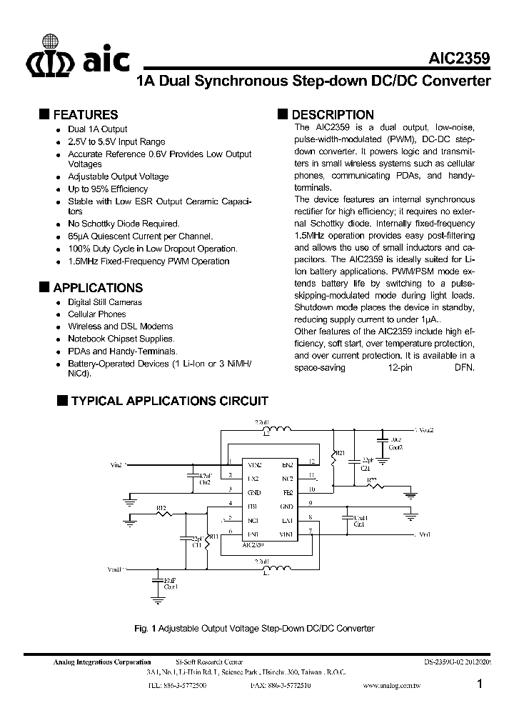 AIC2359_8550241.PDF Datasheet