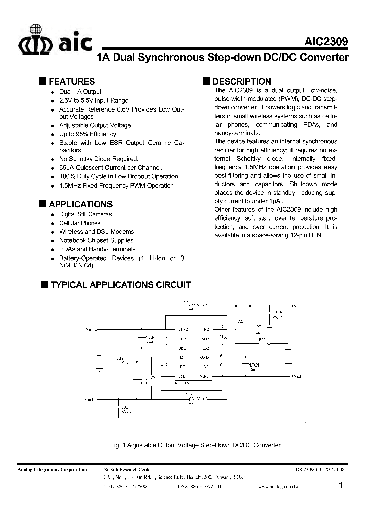 AIC2309_8550235.PDF Datasheet