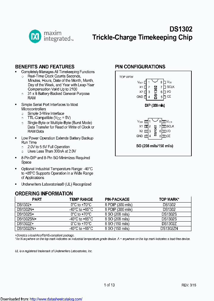 DS1302ZN_8634616.PDF Datasheet