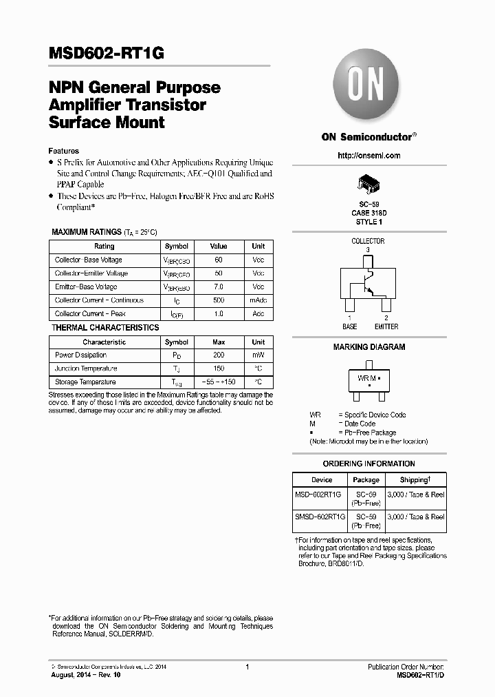 MSD-602RT1G_8703117.PDF Datasheet