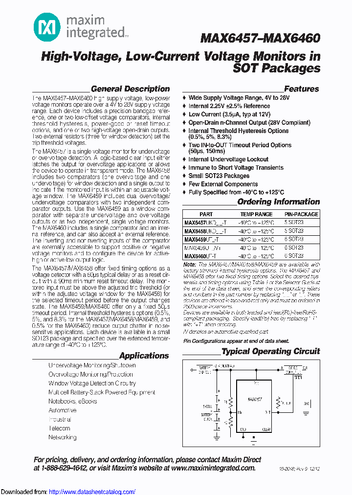 MAX6459UTCT_8707458.PDF Datasheet