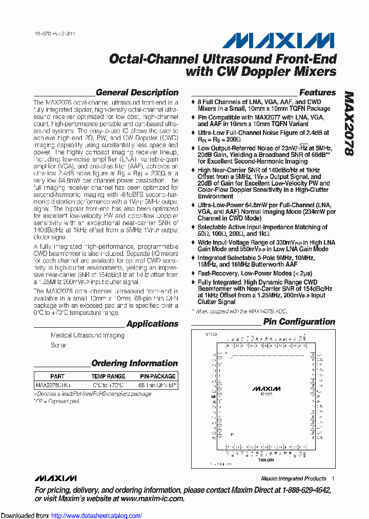 MAX2078CTK_8738178.PDF Datasheet